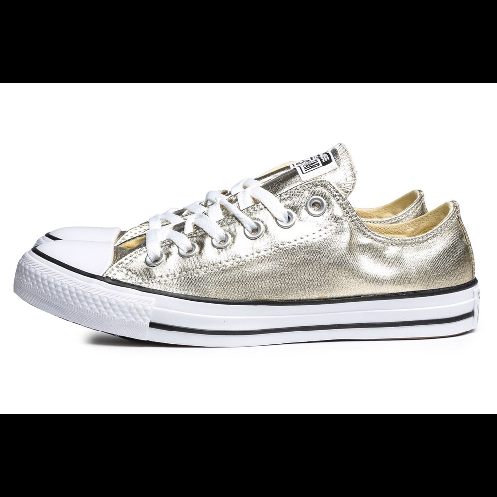 Metallic Gold Converse